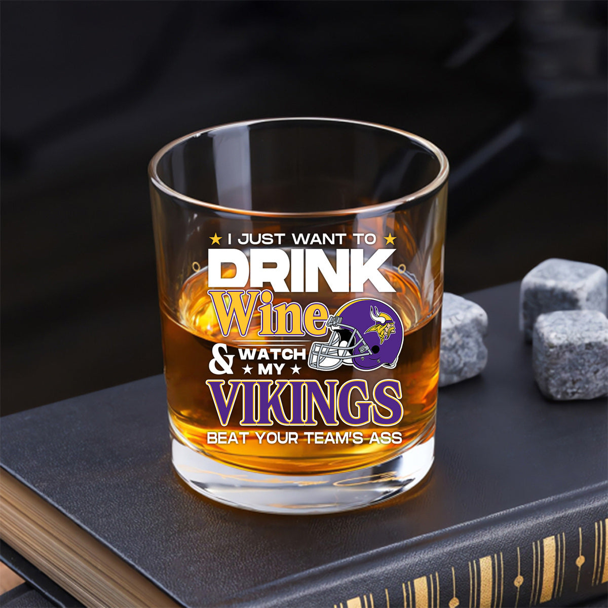 Whiskey Glass - I Just Want To Drink Wine - MNSTVK
