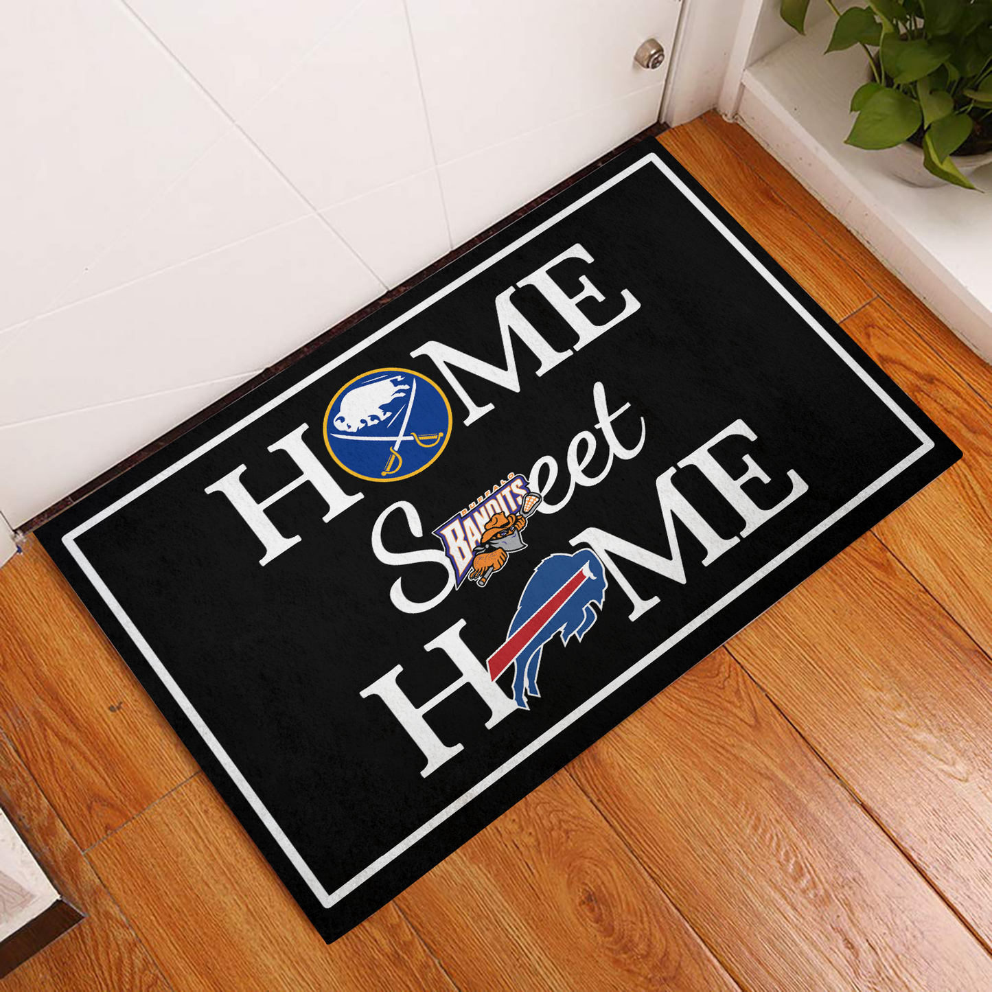 Home Sweet Home - Buffalo B, SB, BD - Anti Slip Indoor Doormat