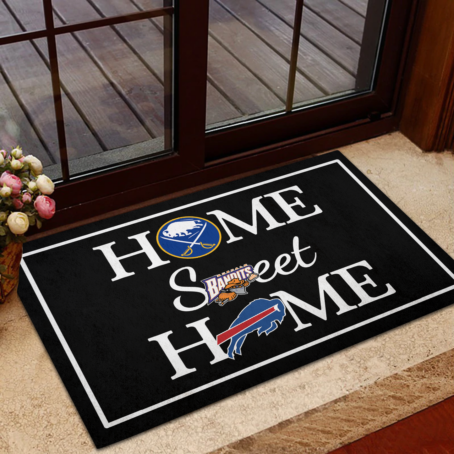 Home Sweet Home - Buffalo B, SB, BD - Anti Slip Indoor Doormat