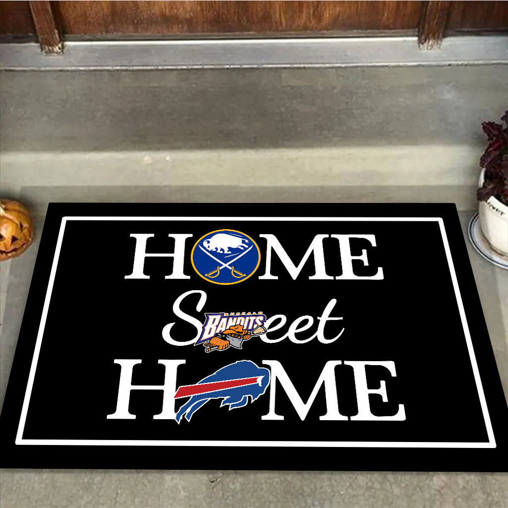 Home Sweet Home - Buffalo B, SB, BD - Anti Slip Indoor Doormat