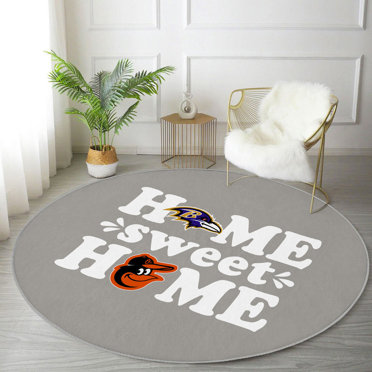 Home Sweet Home Rug - Round Rug - BTMRV, BTMORO