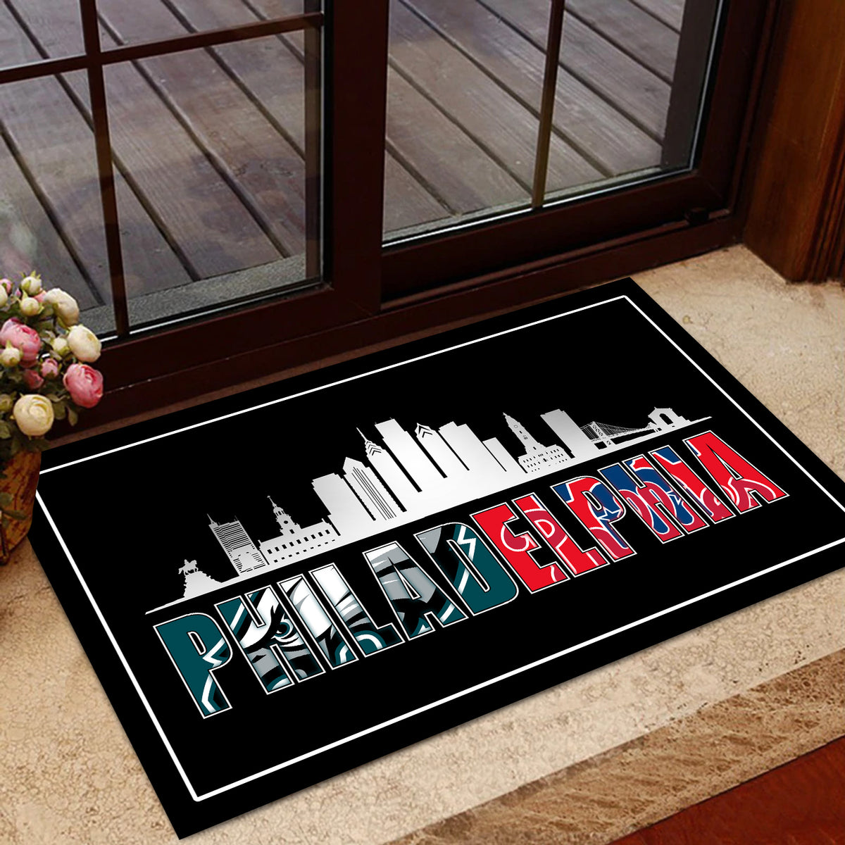Philadelphia Skyline - Anti Slip Indoor Doormat