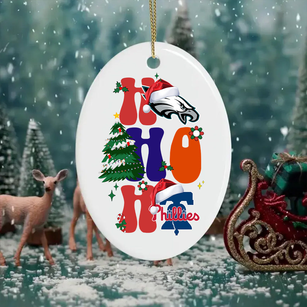 Ho Ho Ho Ceramic Ornament - PLDPEG, PLDPL