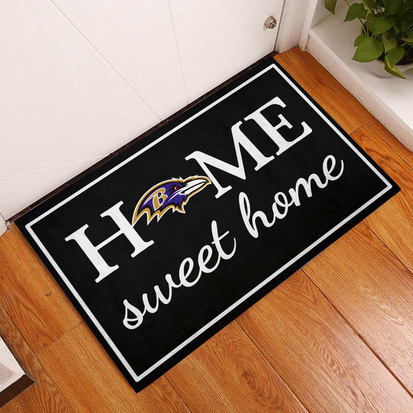 Home Sweet Home -Baltimore RV Football - Anti Slip Indoor Doormat
