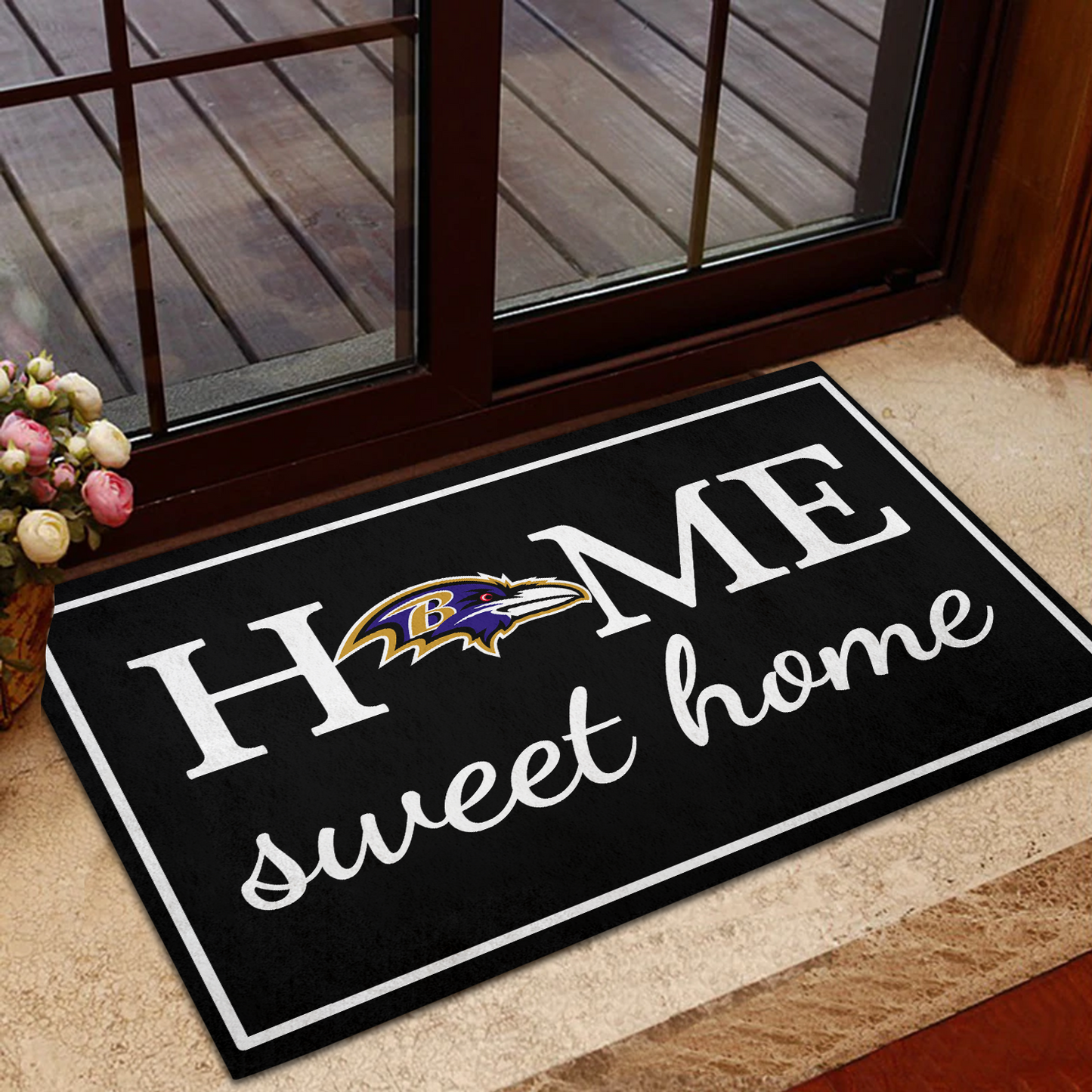 Home Sweet Home -Baltimore RV Football - Anti Slip Indoor Doormat