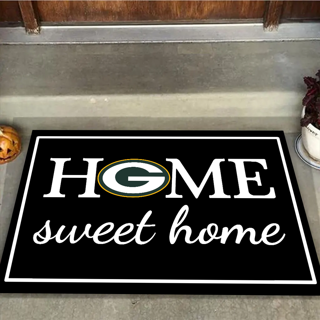 Home Sweet Home - Greenbay PK Football - Anti Slip Indoor Doormat