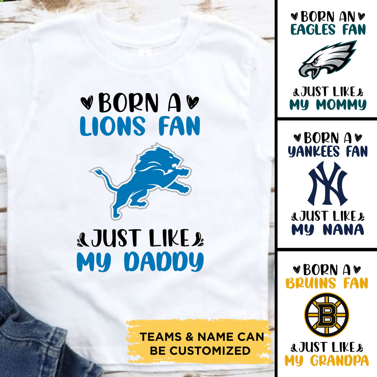 Born a Fan Just Like My Daddy Shirt