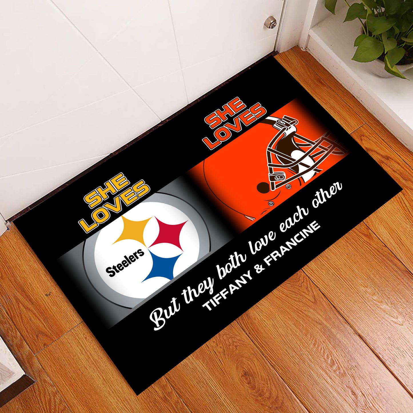 Anti Slip Indoor Doormat - Customized Doormat for Tiffany & Francine