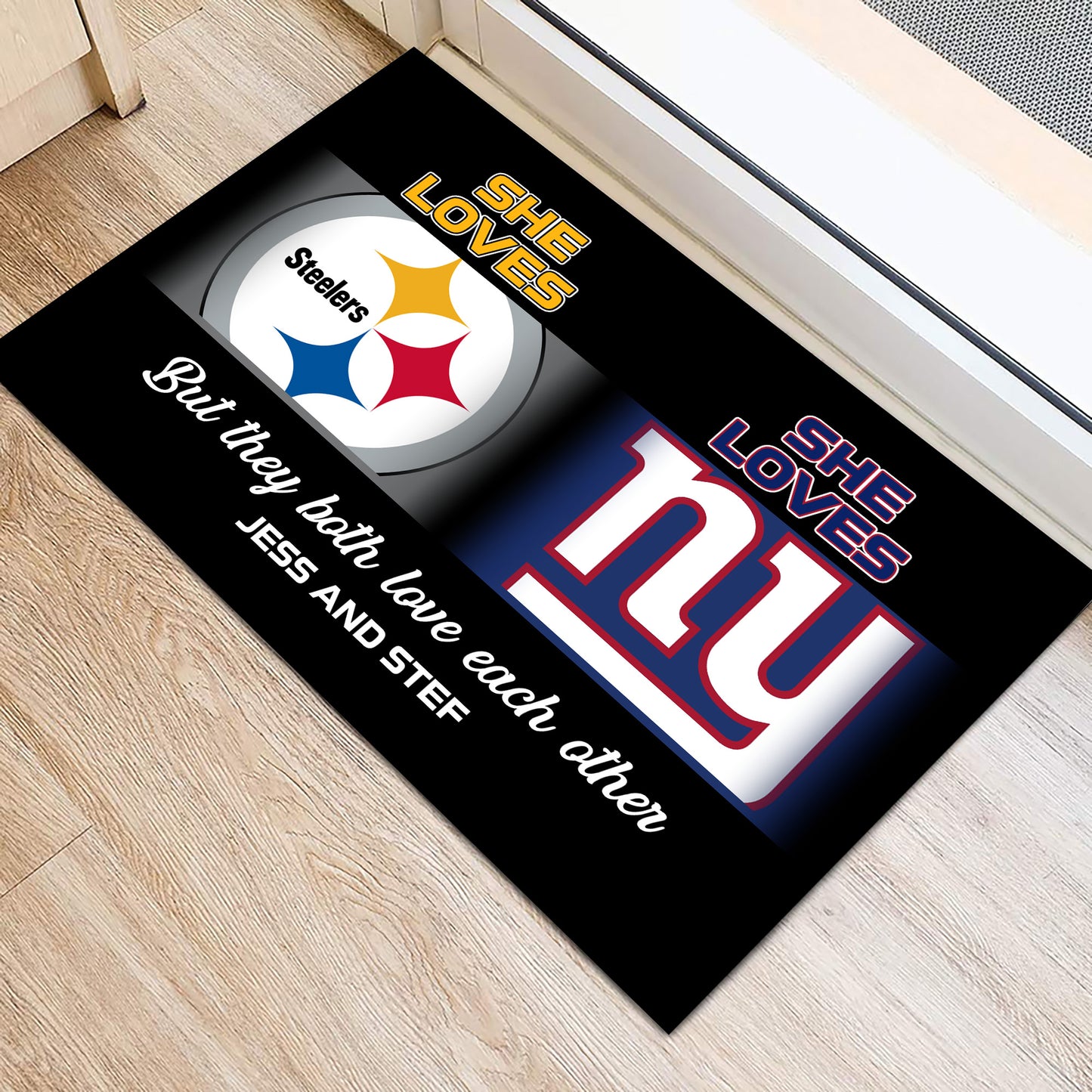 She Loves She Loves - Anti Slip Indoor Doormat - Customized Doormat for Stefanie Asher