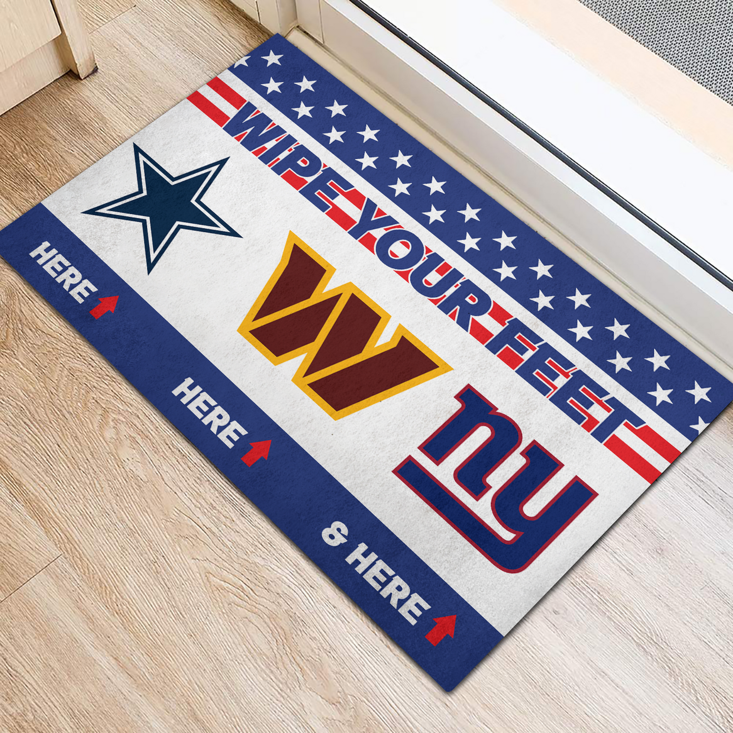 Wipe Your Feet Here - Philadelphia Football Anti-Slip Rubber Doormat