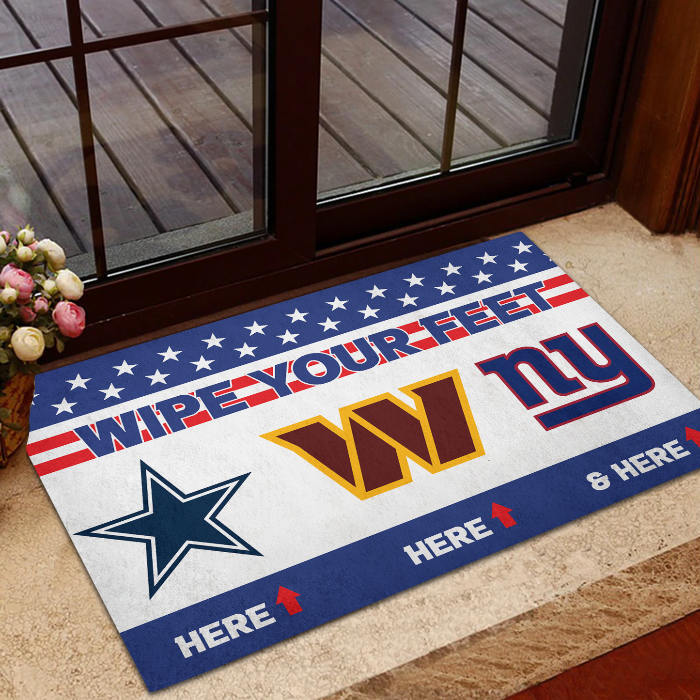 Wipe Your Feet Here - Philadelphia Football Anti-Slip Rubber Doormat