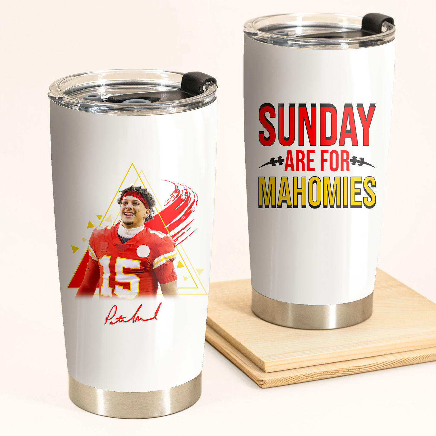 Patrick Mahomes Tumbler - Sunday Are For Mahomies