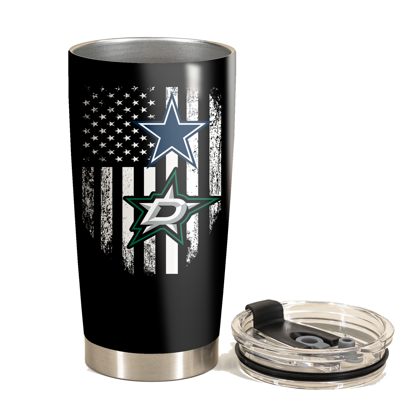 Just A Man Who Loves His Dallas Hockey And Football Tumbler