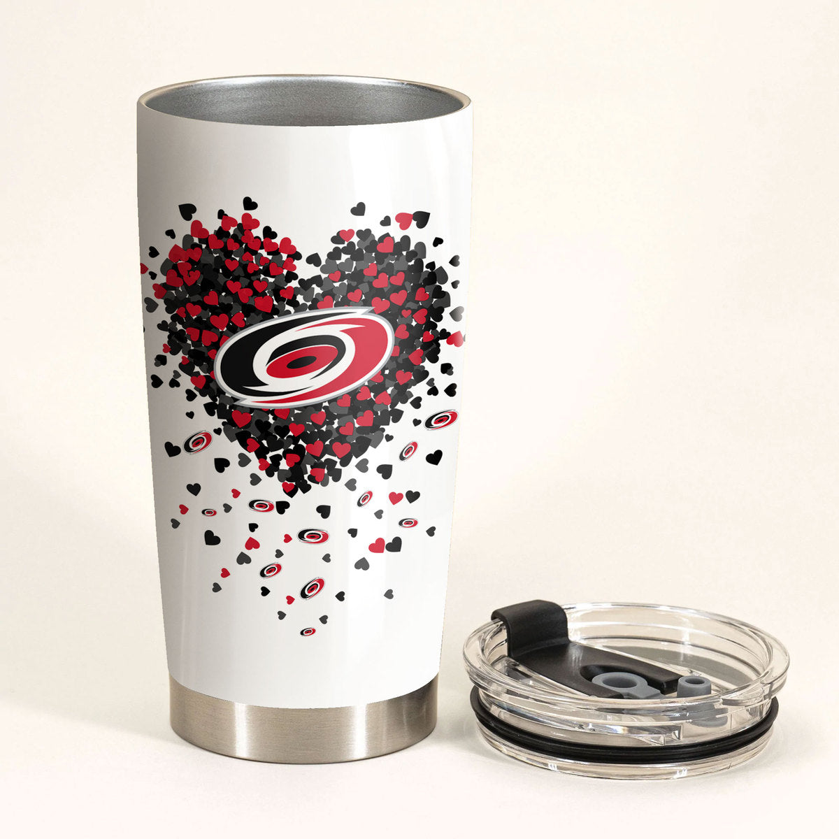 Just A Woman Who Loves Her Carolina Hockey Tumbler