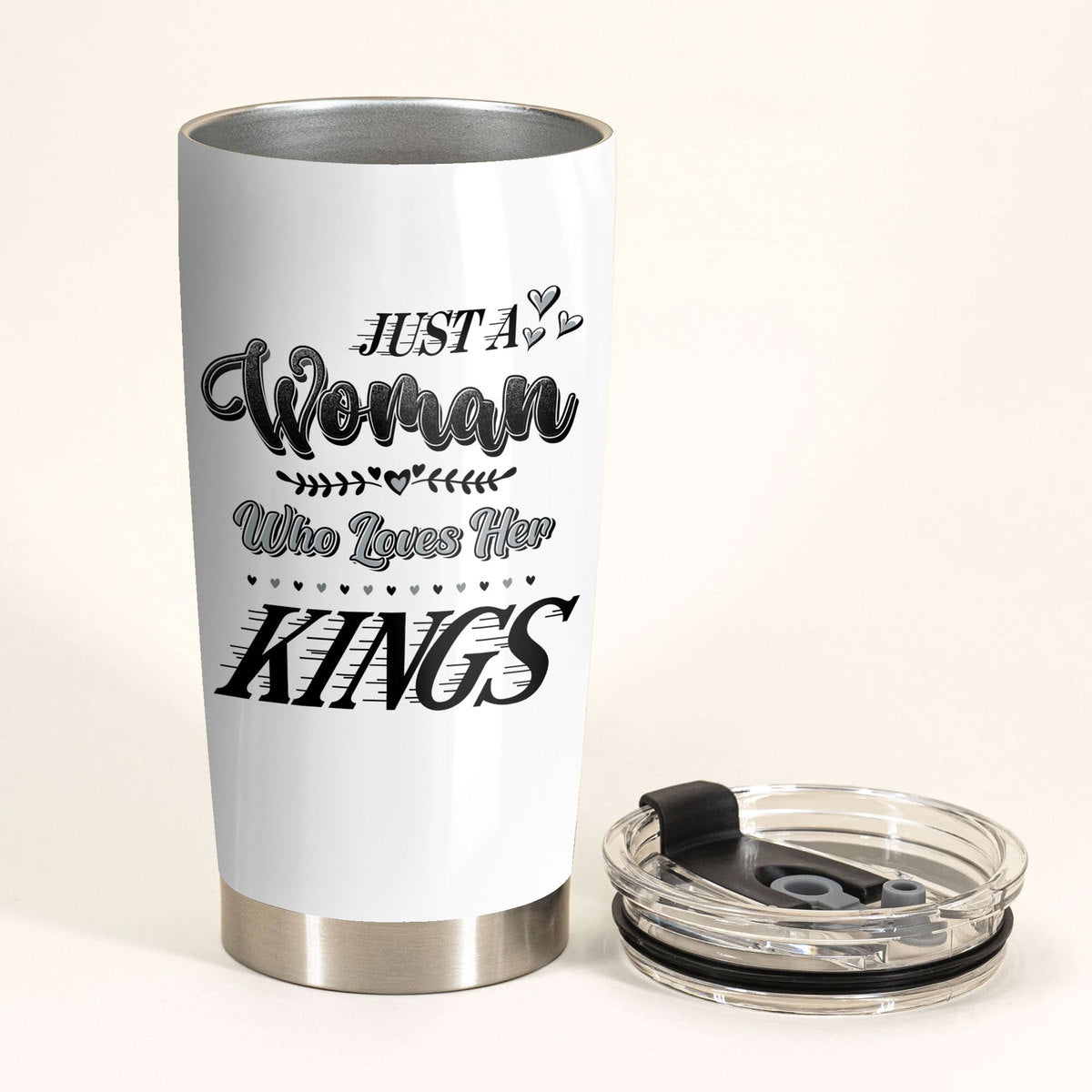 Just A Woman Who Loves Her Los Angeles K Hockey Tumbler