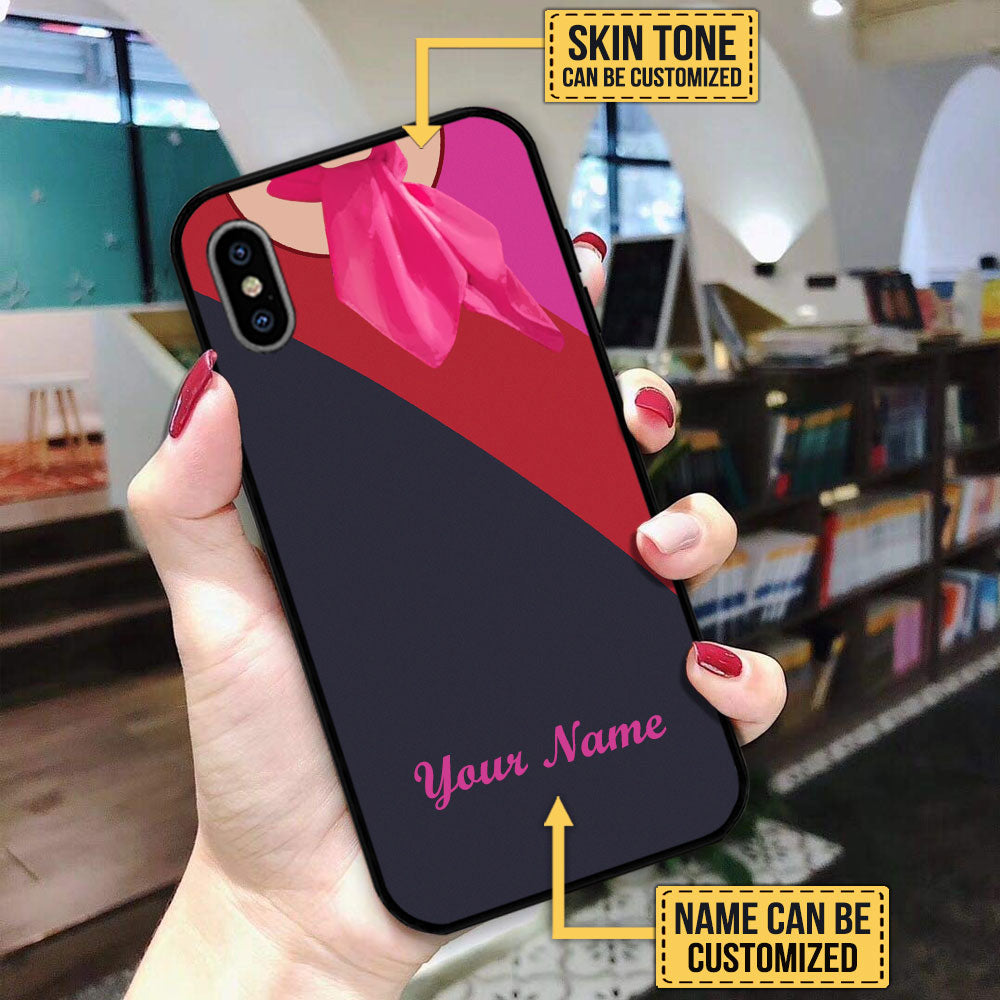 Personalized Flight Attendant Glass Phone Case