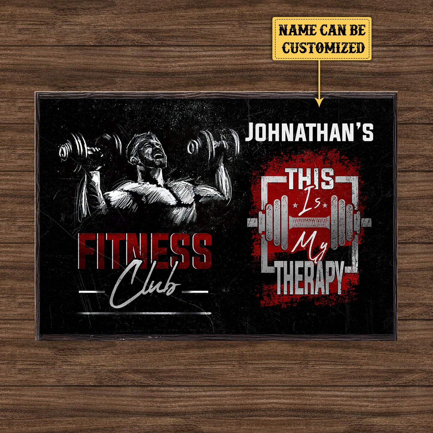 Personalized Fitness Club This Is My Therapy Poster
