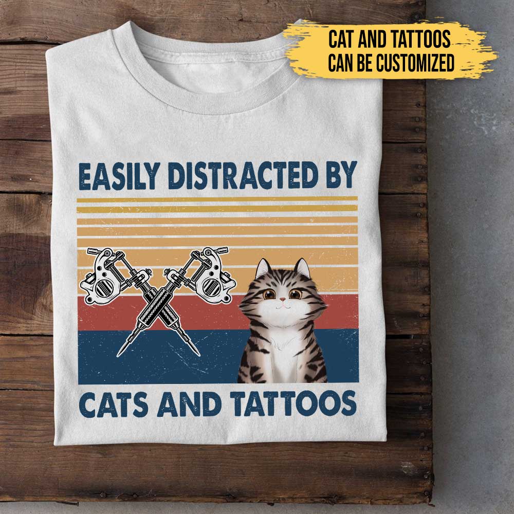 I Like Cats And Tattoos - Personalized Shirt