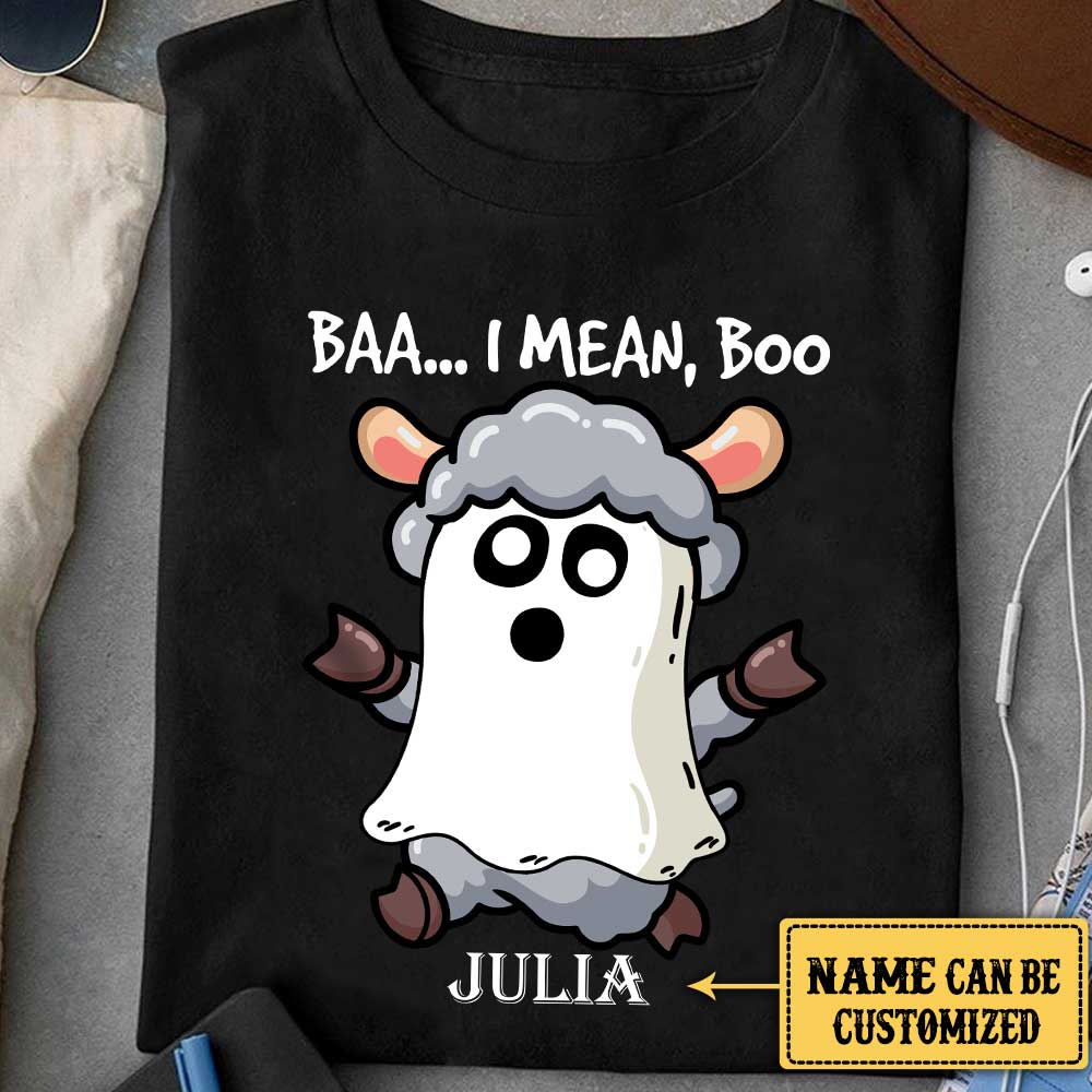Personalized Baa... I Mean, Boo Halloween Shirt