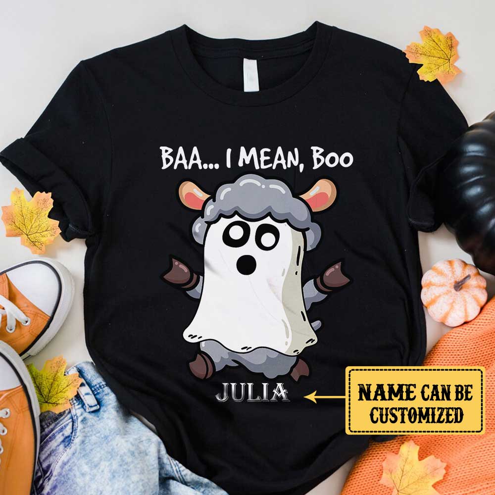 Personalized Baa... I Mean, Boo Halloween Shirt