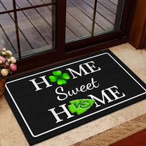 Home Sweet Home - St.Patrick's Day Doormat- Anti Slip Indoor Doormat - KCCE