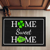 Home Sweet Home - St.Patrick's Day Doormat- Anti Slip Indoor Doormat - KCCE