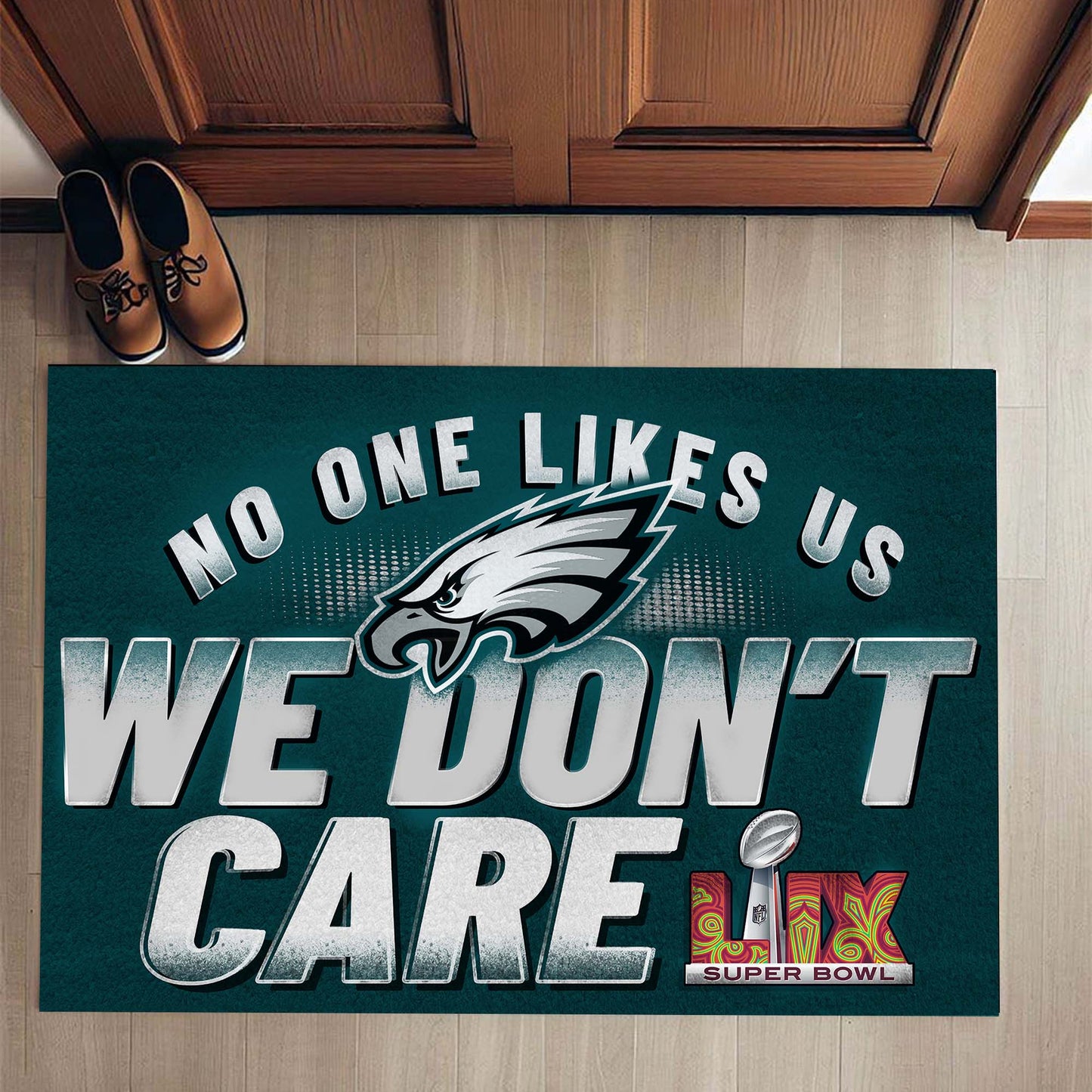 No One Likes Us We Don't Care Doormat - Anti Slip Indoor Doormat - PLDPAEG
