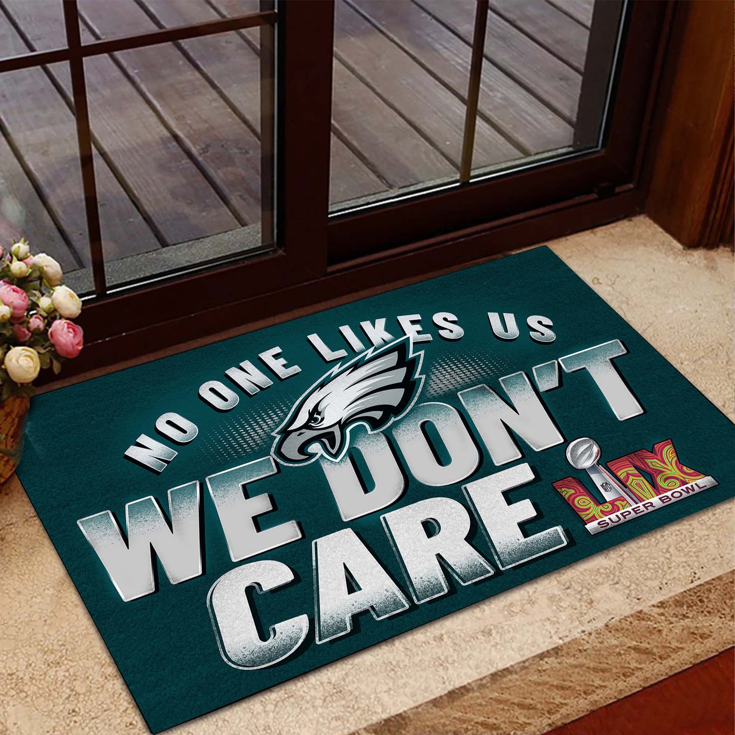 No One Likes Us We Don't Care Doormat - Anti Slip Indoor Doormat - PLDPAEG