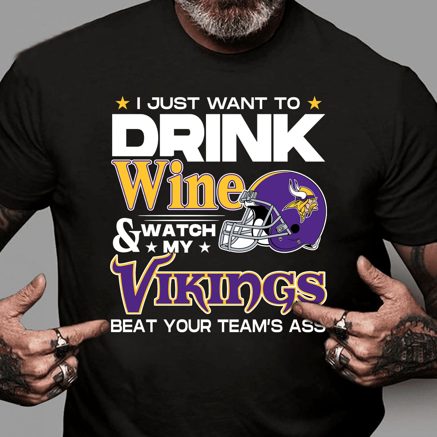 I Just Want To Drink And Watch My Team Shirt - MNSTVK