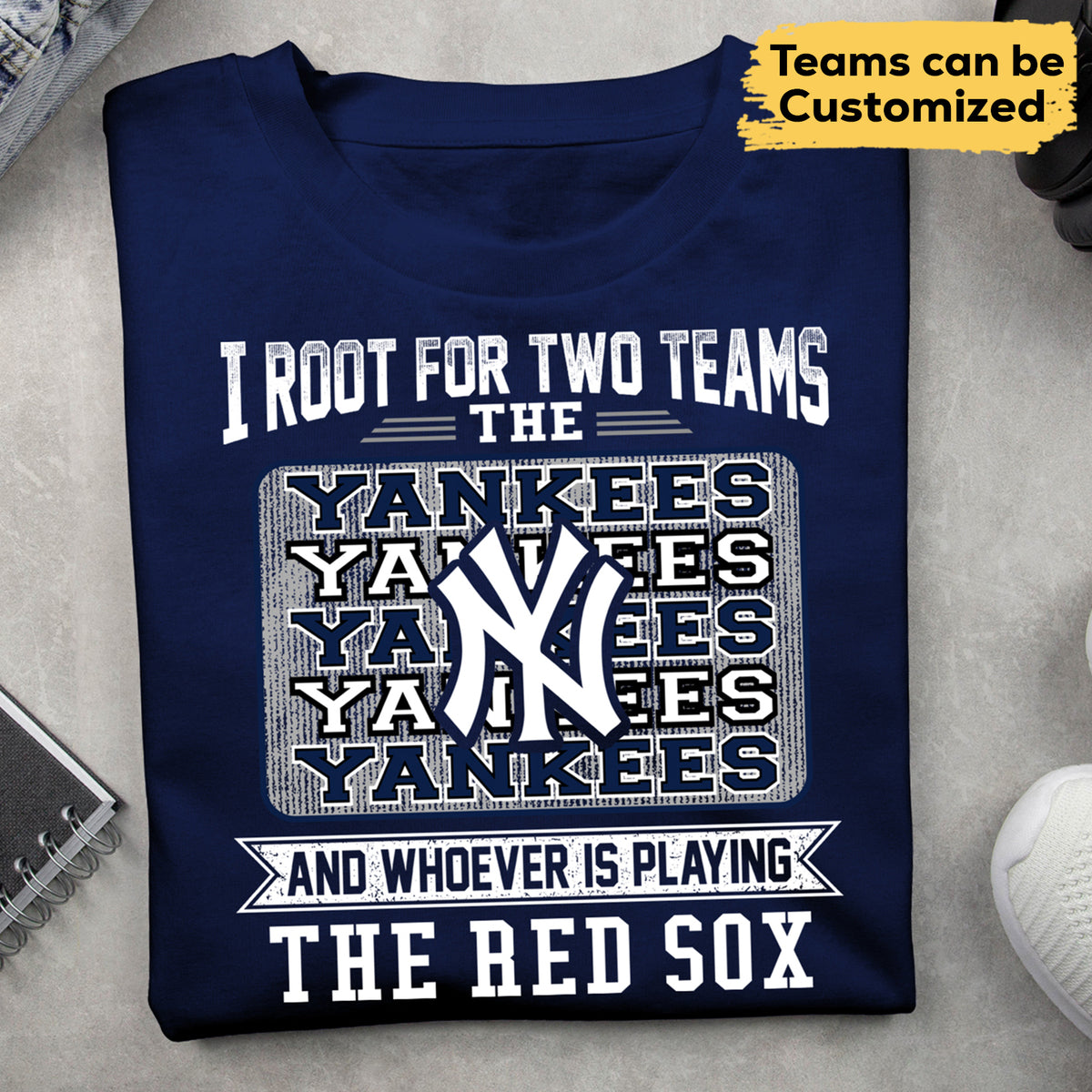 Customized Shirt - I Root For Two Teams (clt)