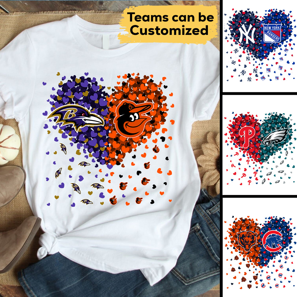 Just A Girl Loves Her Teams - Customized Shirt