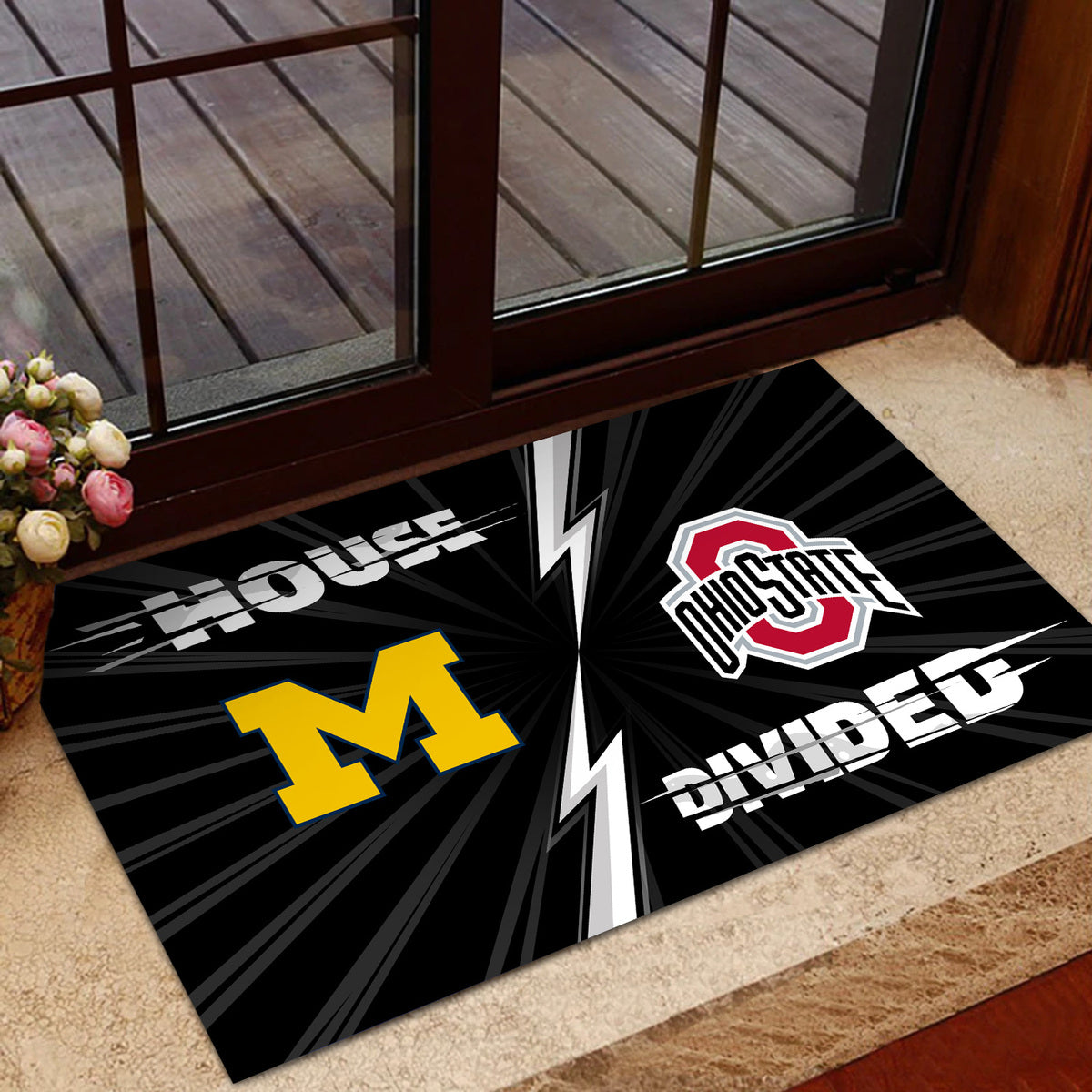 House Divided Doormat - Customized Doormat For Lisa Ann - Anti Slip Indoor Doormat