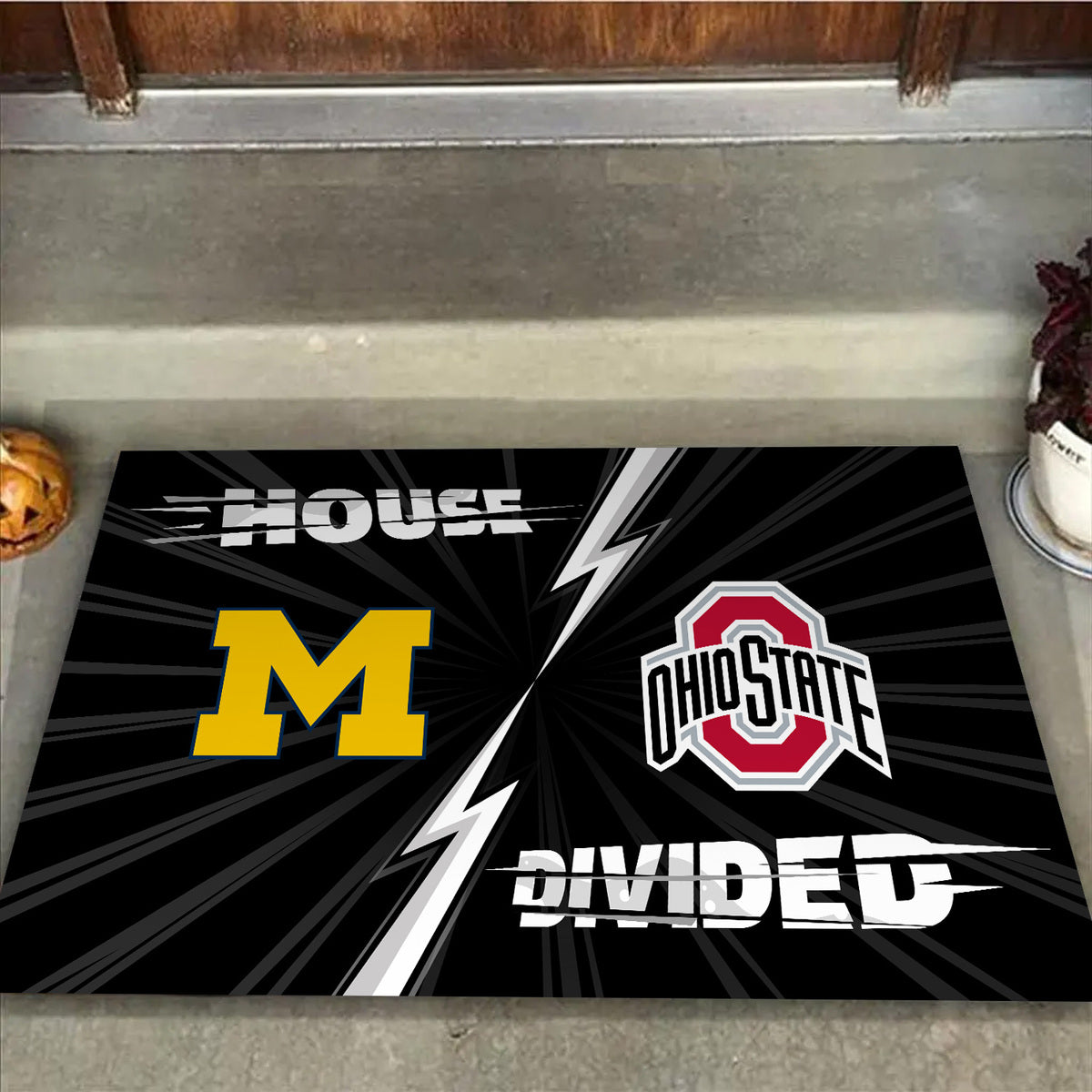 House Divided Doormat - Customized Doormat For Lisa Ann - Anti Slip Indoor Doormat