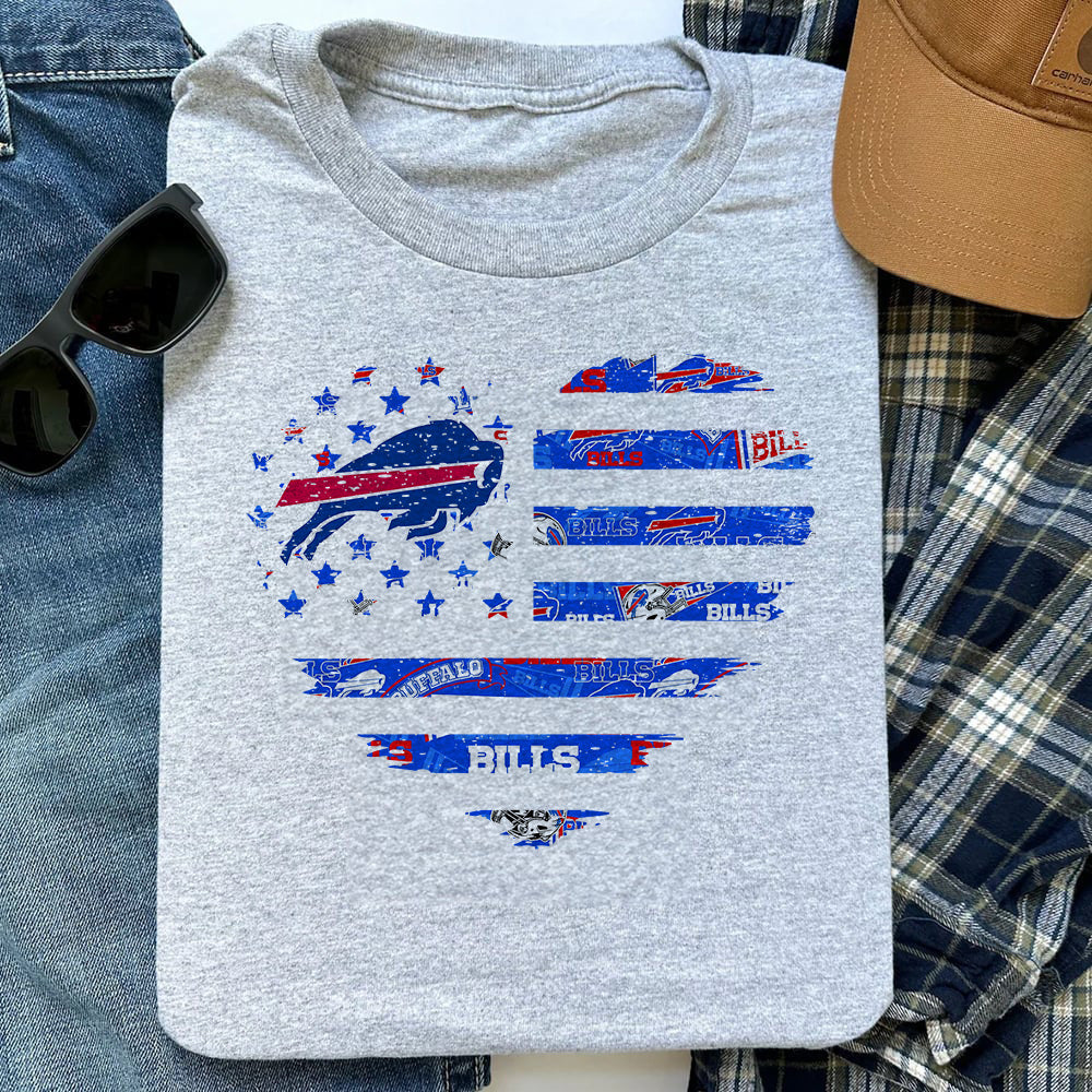 American Flag Heart Shirt - BFLB