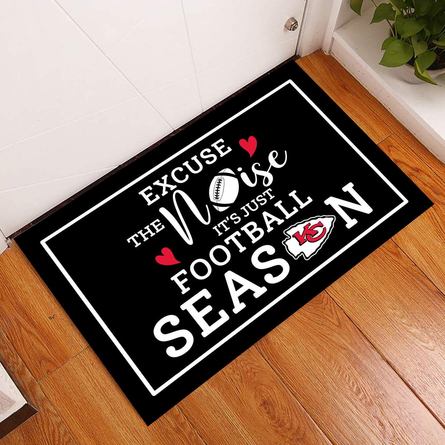 Excuse The Noise It's Just Football Season Doormat - KSCC