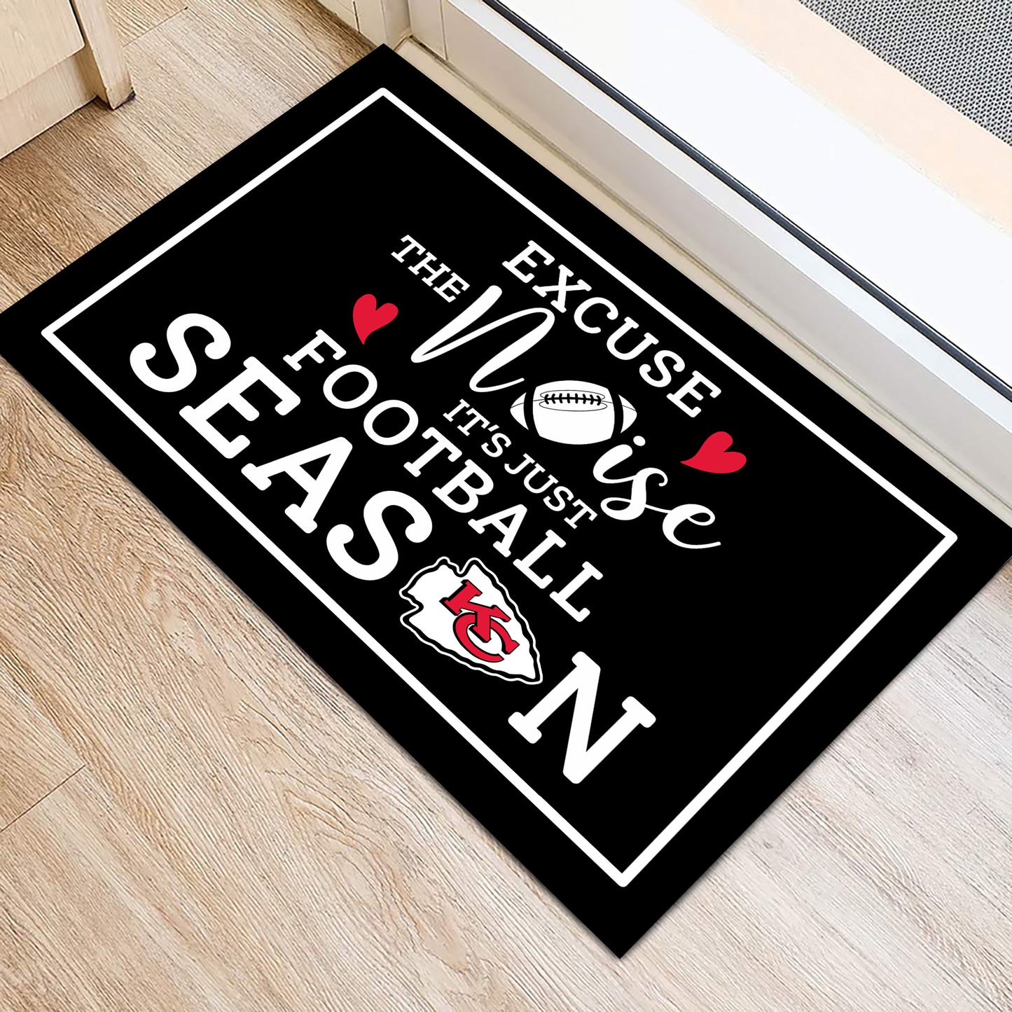 Excuse The Noise It's Just Football Season Doormat - KSCC