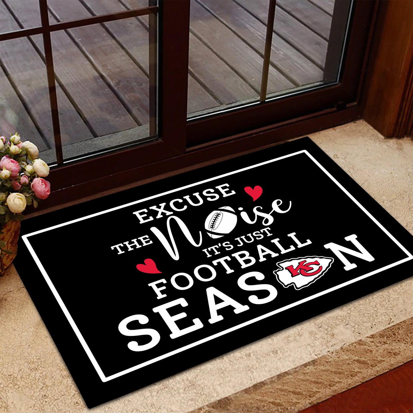 Excuse The Noise It's Just Football Season Doormat - KSCC