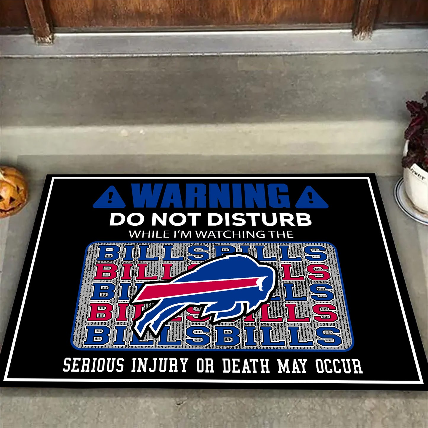 Warning Doormat - Anti Slip Indoor Doormat - BFLB