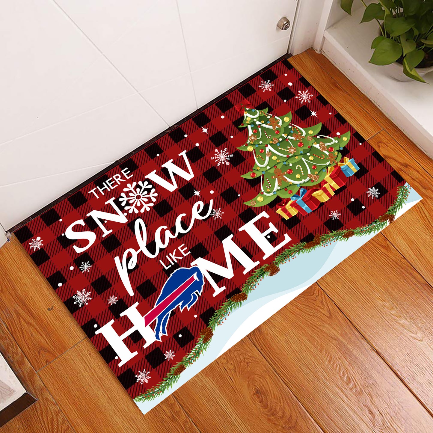 There Snow Place Like Home Doormat - Anti Slip Indoor Doormat - BFLB