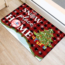 There Snow Place Like Home Doormat - Anti Slip Indoor Doormat - NYYK