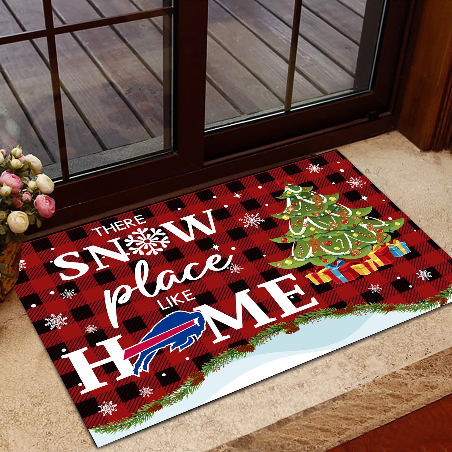 There Snow Place Like Home Doormat - Anti Slip Indoor Doormat - BFLB