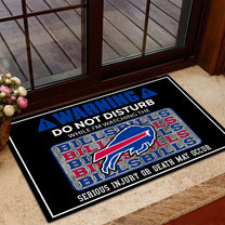 Warning Doormat - Anti Slip Indoor Doormat - BFLB