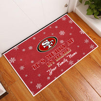 It's Merry AF In Here - Anti Slip Indoor Doormat - Customized Doormat SF49er