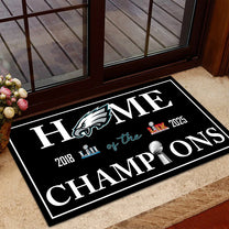 Home of The Champions Doormat - Anti Slip Indoor Doormat - PLDPAEG
