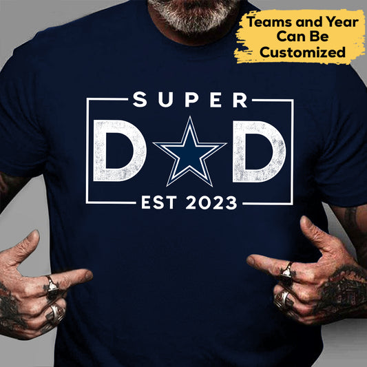 Super Dad Customized Shirt v2 - Perfect gift for Father's Day (clt)