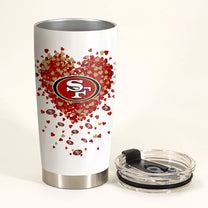Just A Mom Who Loves Her San Francisco Football Tumbler - Best Gift For Mother's Day (PLDPEG)