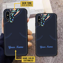 Personalized Flight Attendant Glass Phone Case