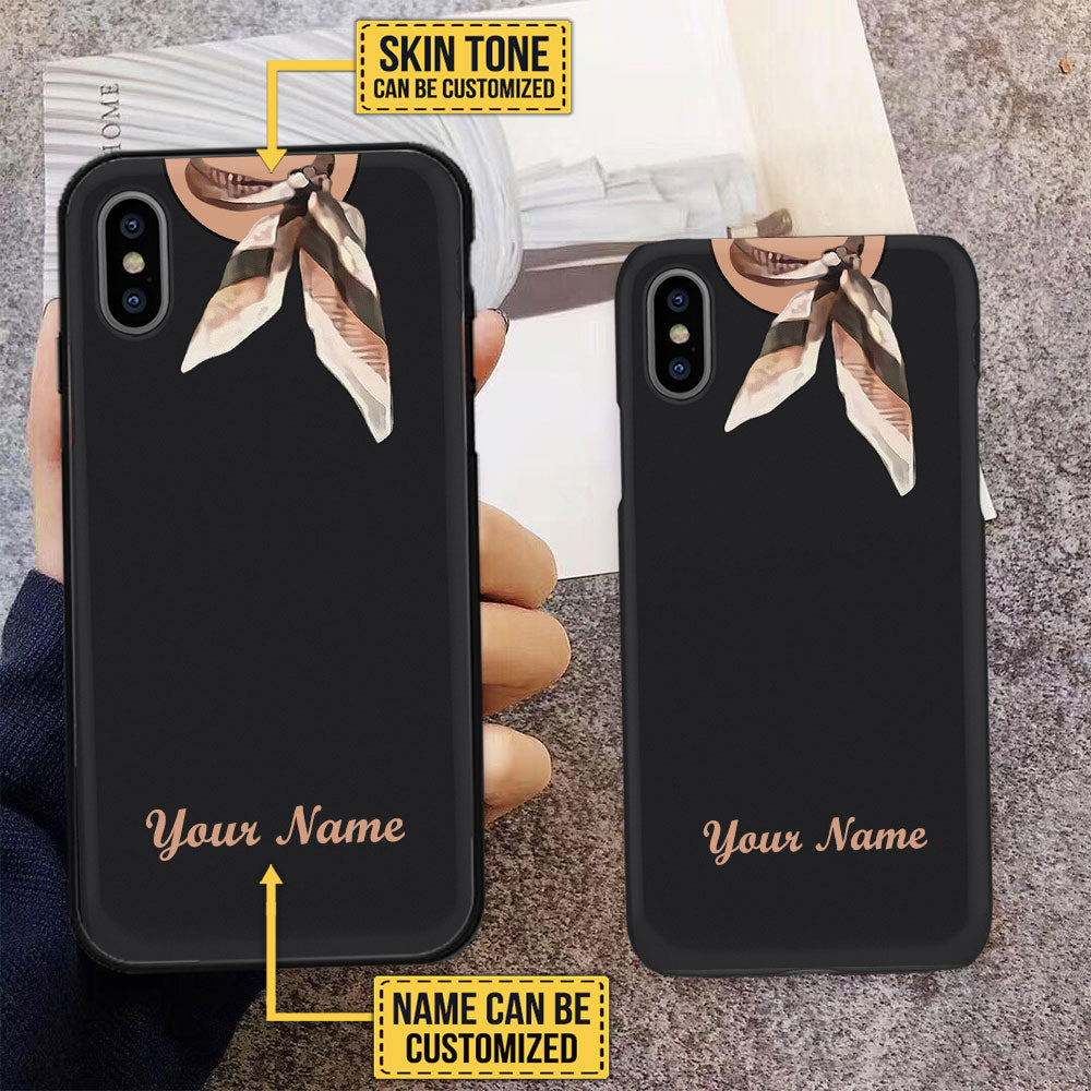 Personalized Flight Attendant Glass Phone Case