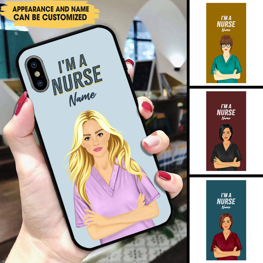 I Am A Nurse - Personalized Glass Phone Case