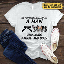 Love Karate And Dogs - Personalized Shirt